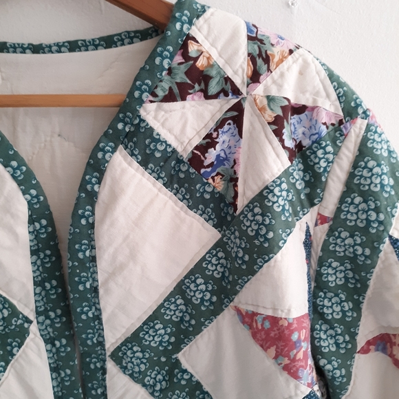 Quilted Handmade Vintage Style Jacket Shacket - Picture 2 of 7